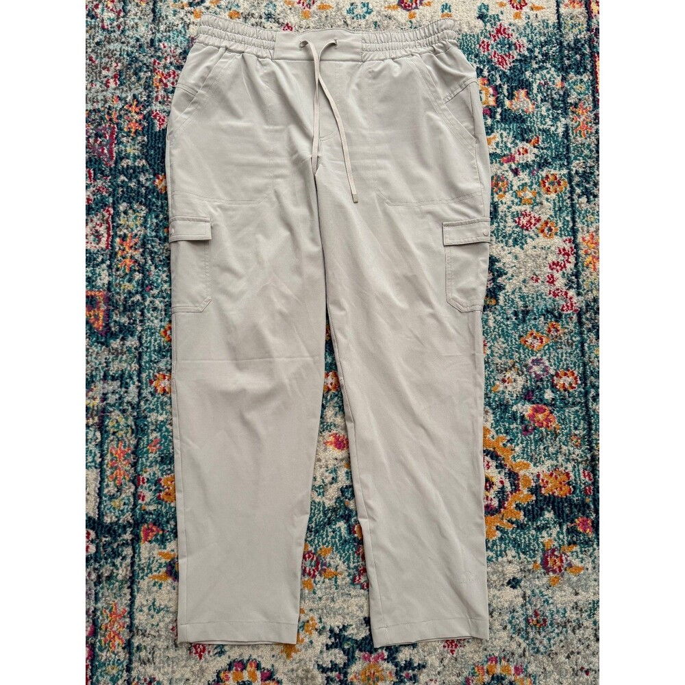 L.L.Bean Women's Beige Pull‎ On Cargo Pants Size Large Regular